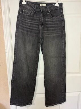 🔥Women's Black Washed Boyfriend Jeans - Relaxed Fit